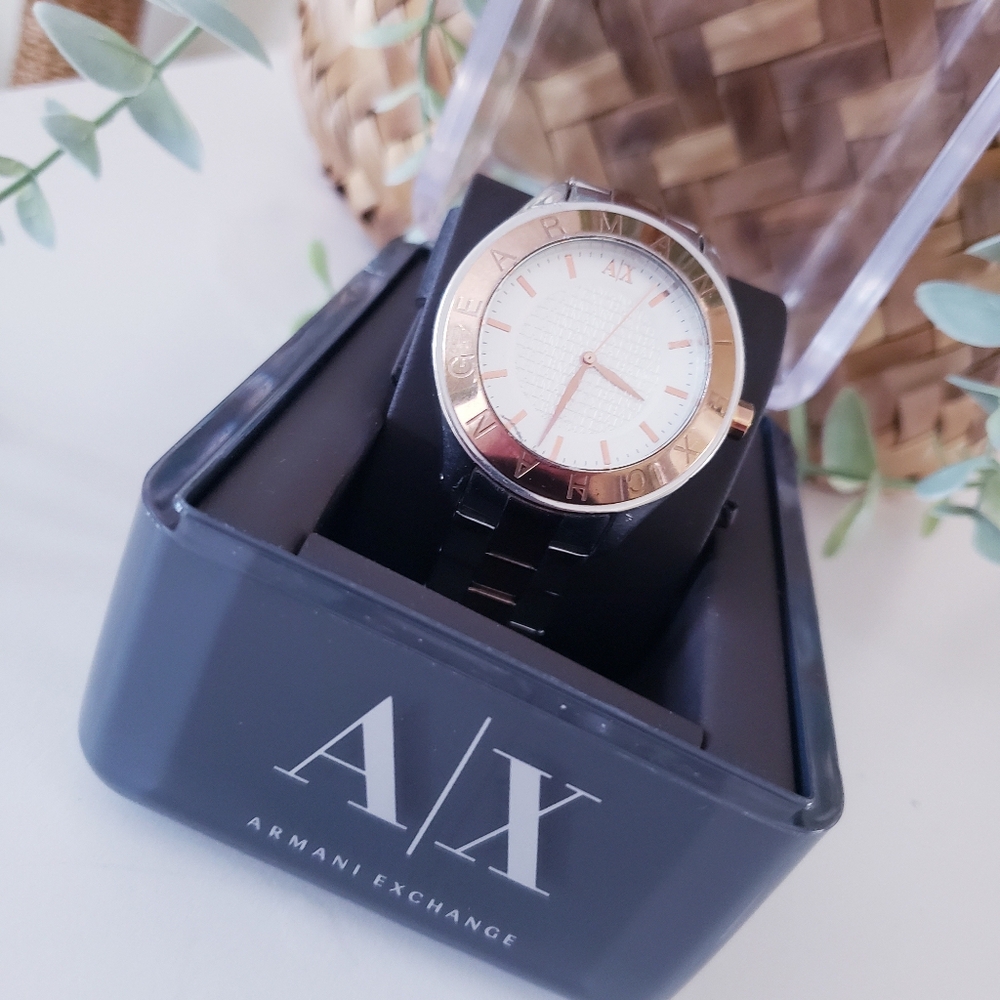 ARMANI EXCHANGE Two  Tone Ladies Watch
